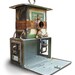 Birdhouse Bird house Repurposed Upcycled Custom Clock Edgemont Crackers Tin Film Strongbox Mailbox Doors Found Objects Metal Recycled OOAK