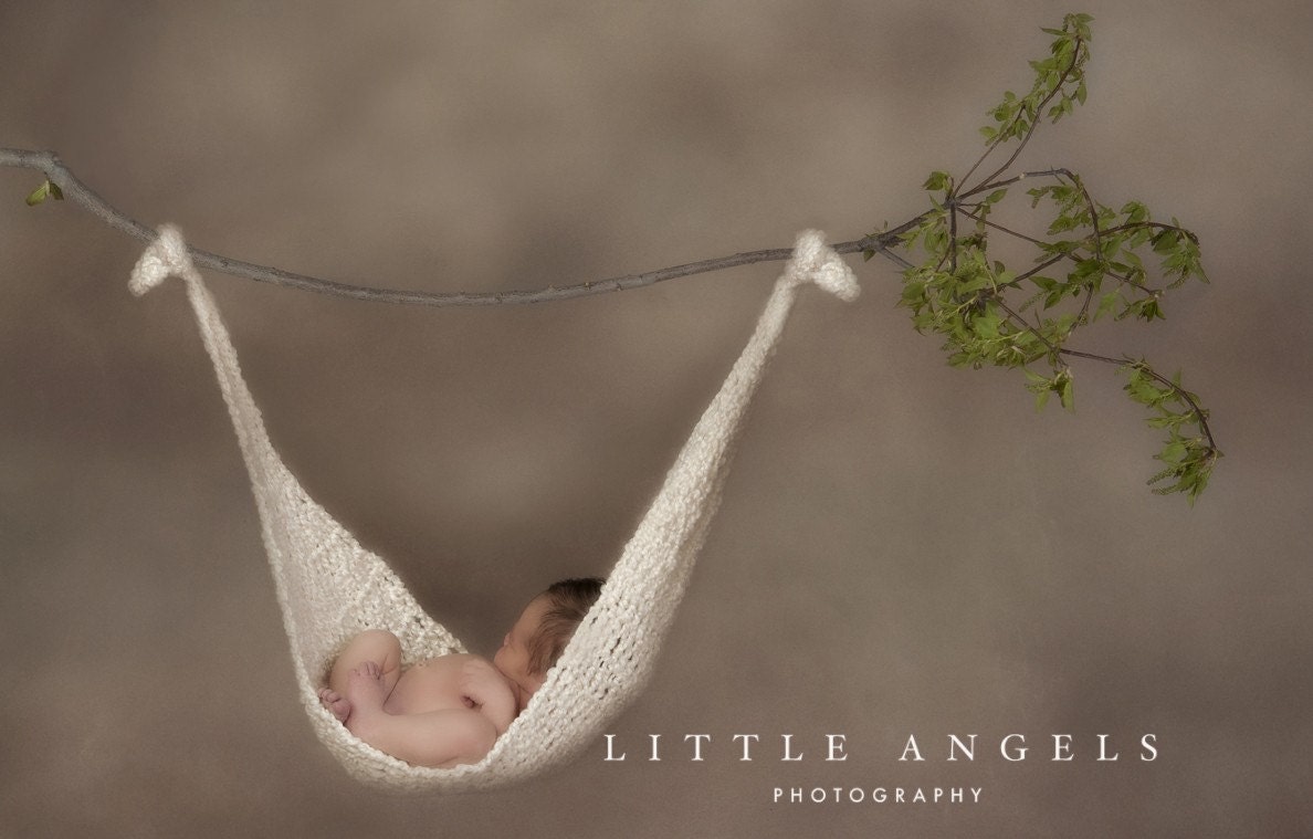 Baby Hammock Sling Crochet Pattern -- Newborn Photography Prop (530)