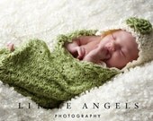 Daisies Newborn Cocoon Crochet Pattern Photography Prop (521)