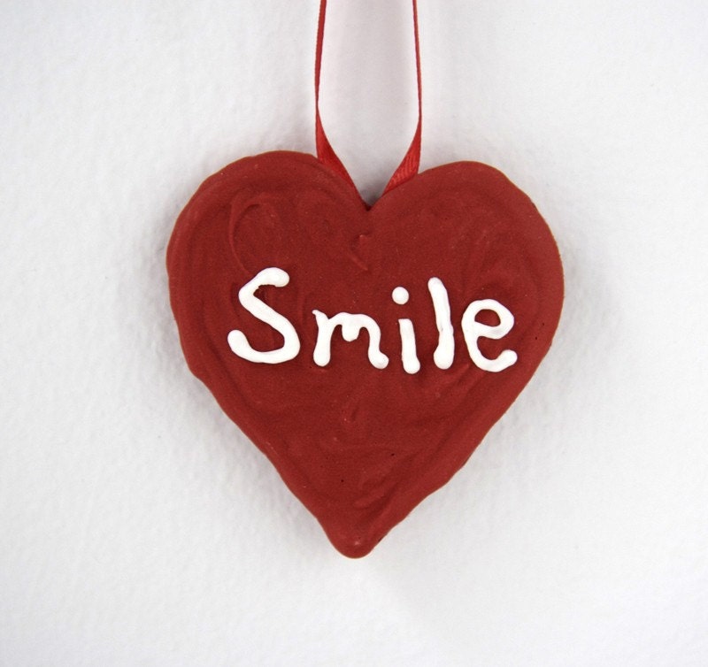 Unique Personalized Handmade Heart Ornament Sugar Christmas Valentines Birthdays Fun Festive Gifts Party Favors