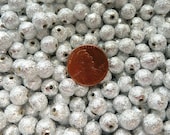 300 STARDUST Beads 8mm SILVER Metallic Acrylic