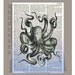 OCTOPUS-ORIGINAL ARTWORK printed on Repurposed Vintage Dictionary page 8x10 -Upcycled Book Print