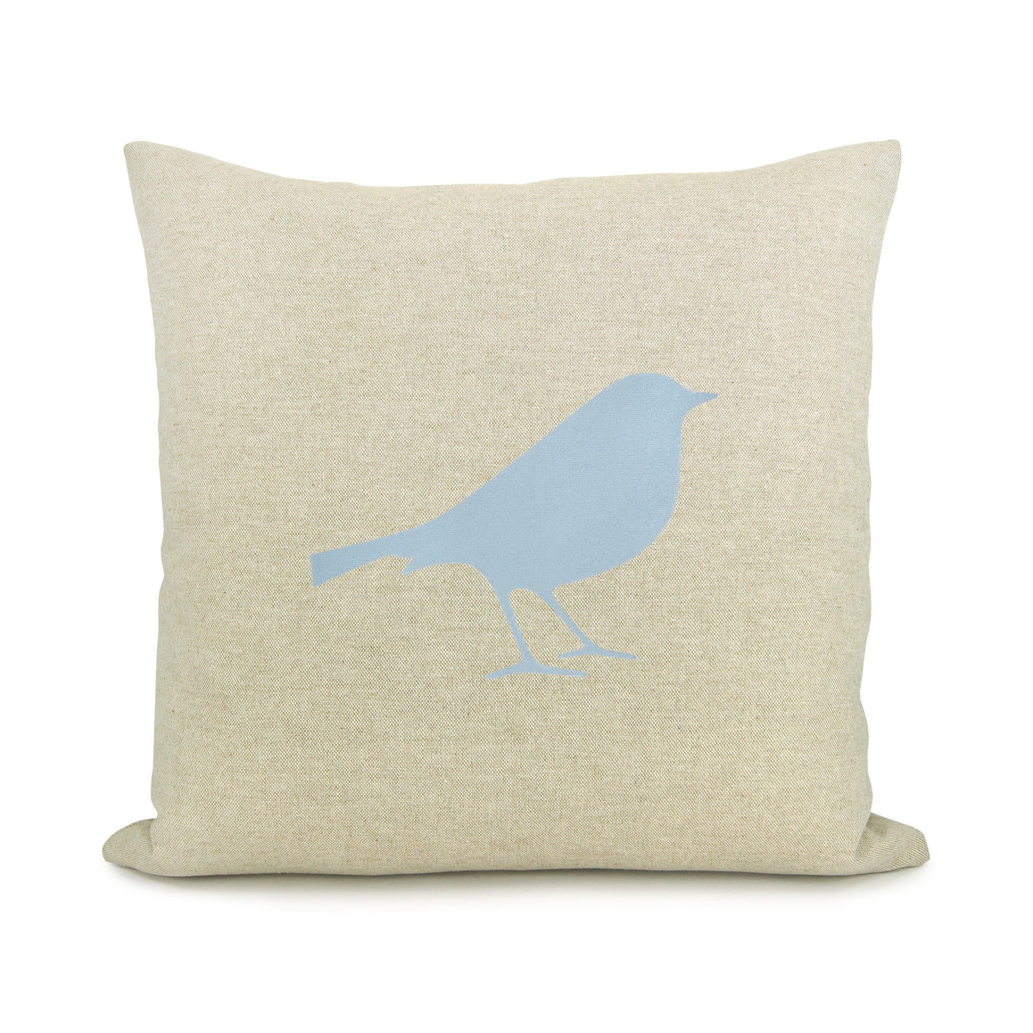 Personalized pillow case - Your choice of print (bird, flower, flying bird, horse, owl, tree) & fabric - 18x18 accent pillow cover