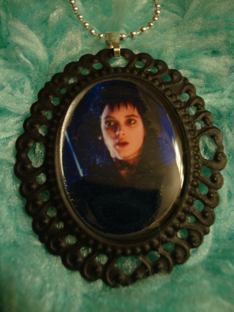 Beetlejuice Lydia Deetz Cameo Necklace