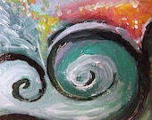 Ocean Swirl Painting