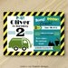 Garbage Truck Birthday - Garbage Truck Party Labels - Custom Food Labels