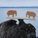 Animal Seesaw, Wood Toy Balancing Game, Elephant, Giraffe, Bear, Lion, Hippo, Bunny.