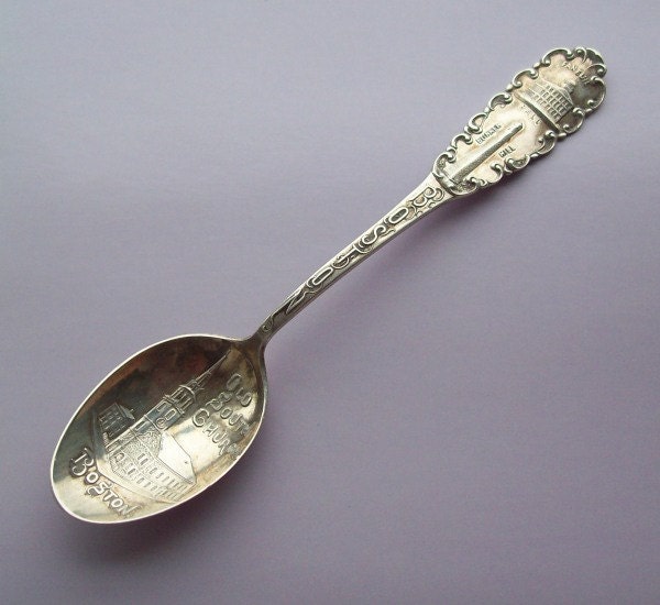 Antique Boston Souvenir Spoon Sterling Silver by SterlingDelights