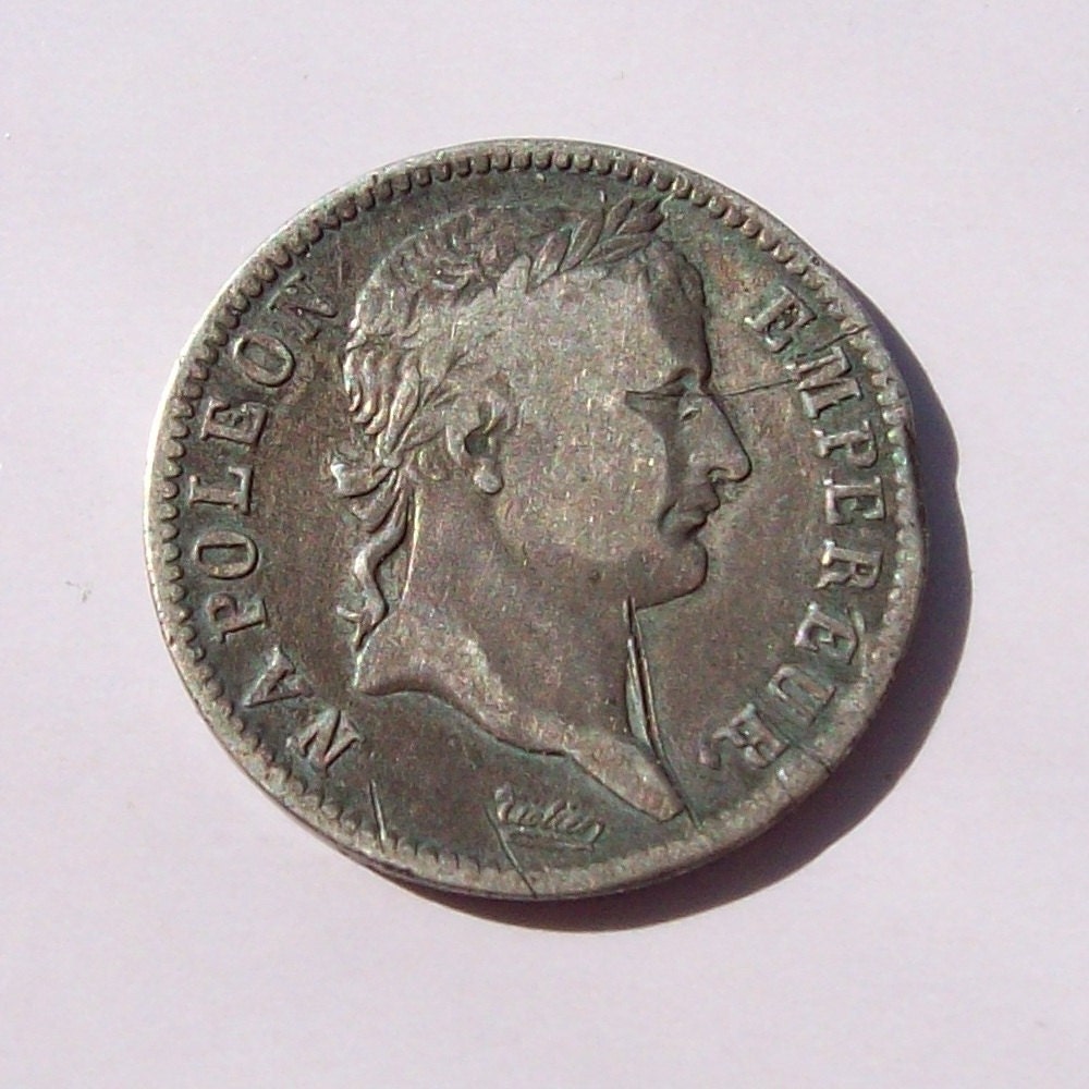 1808 Napoleon Bonaparte Silver Coin French by SterlingDelights