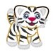 Cute tiger cub - machine embroidery fill stitch and  applique designs - 4x4, 5x7, 6x10