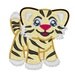 Cute tiger cub - machine embroidery fill stitch and  applique designs - 4x4, 5x7, 6x10