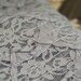 Grey Lace Fabric With Ribbon 45 Inches Wide 1 Meter For Dress Veil Costume Headwear Supplies