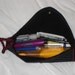 Clutch Purse Embroidered Wristlet Evening Bag "Butterfly Queen" Gold Burgundy Princess