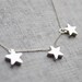 Simple Three STAR Necklace - S2075-1
