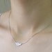 Dainty simple Feather Necklace - S2172-1