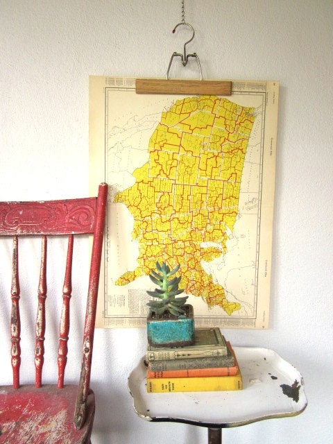 Vintage Trading Area Map, United States, 1953 Rand McNally, Large