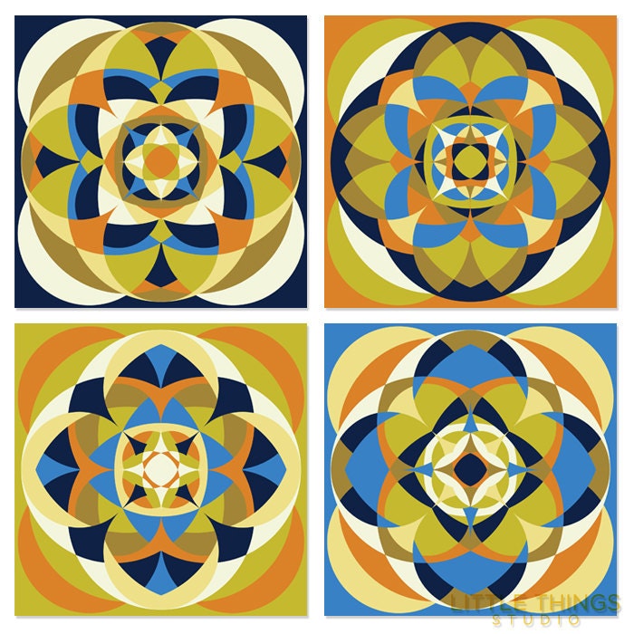 CLEARANCE 50% OFF Blooming Quilt Series - Set of Four