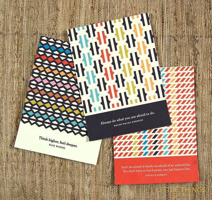 The Living Series (set of 3 teeeny prints)