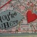 Custom Order I'm Here You're There Miss You Map Card