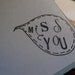 Custom Order I'm Here You're There Miss You Map Card
