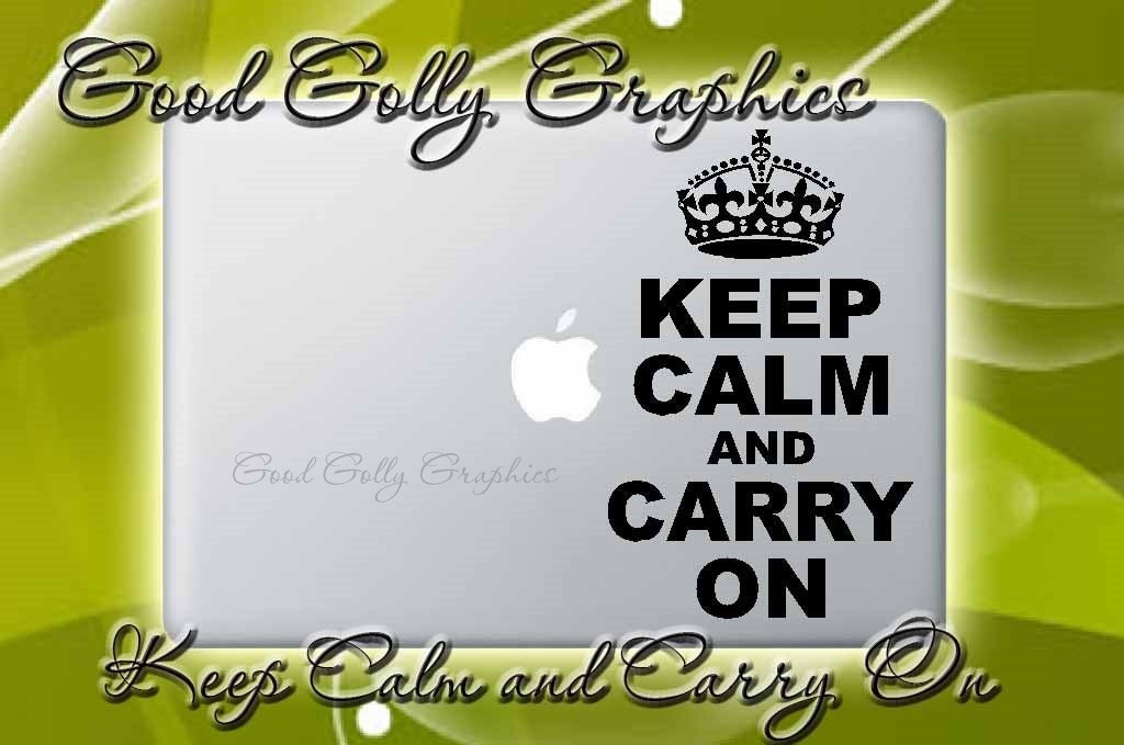 Keep Calm and Carry On vinyl decal