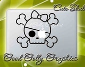 Macbook decal Cute Skull