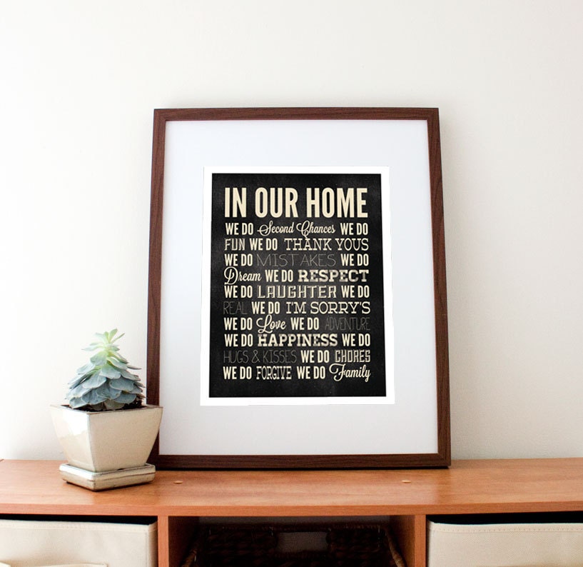In Our Home Print, 11" x 14"