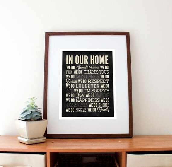 In Our Home Print, 11" x 14"