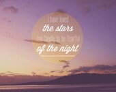 I Have Loved the Stars... - 8x8 Print Inspiring Galileo Galilei