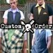 Custom Men's Apron Up-Cycled from Suit Jacket - Made to Order