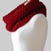 Red Crochet Cowl, Fall Fashion Accessories from Midwest Crochet