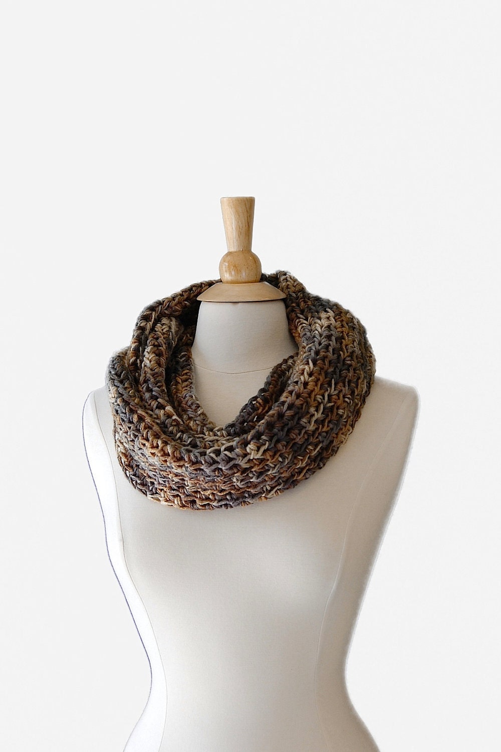 Fall Colors Crochet Cowl, Autumn Fashion Accessories