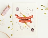 Moon and Back Card 1pc