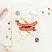 Moon and Back Card 1pc