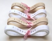 Ribbon Personalized Ribbon - 2 Yards Twill Tape Ribbon personalised ribbon custom ribbon