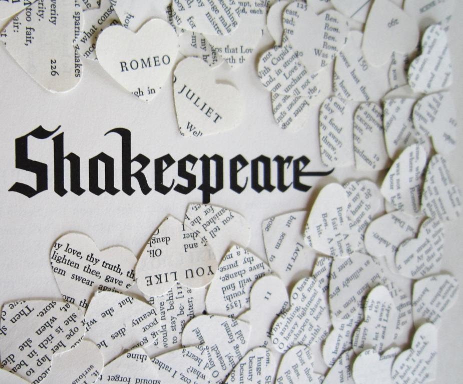 Vintage Paper Hearts Wedding Confetti -500 Shakespeare Hearts- love diy wedding decor ivory wedding confetti wedding favors