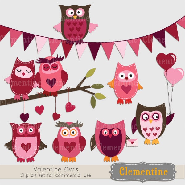 valentine owl clip art free - photo #38