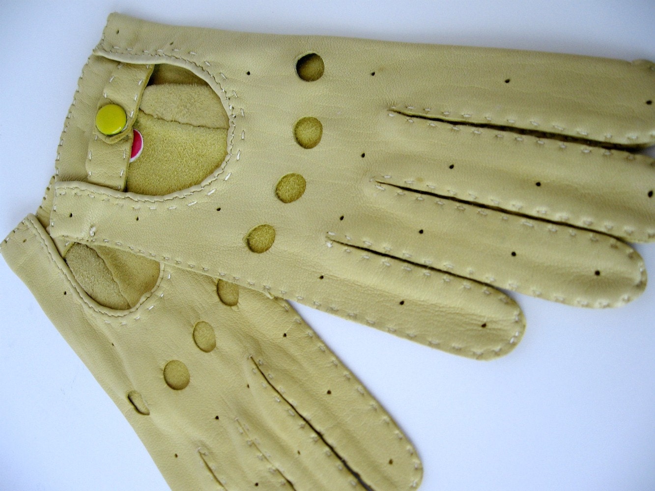 Buttery Soft Vintage Leather Driving Gloves