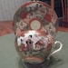 Handpainted Hand Decorated oriental scene cup and saucer circa late 1800's- 617R