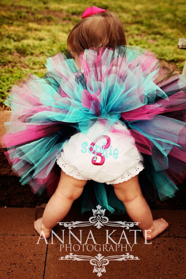 SALE Customizable Monogrammed Bloomers -- you pick thread colors and monogram style. Does not include ribbons.