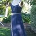 Slip Dress with Princess Seams Navy Silk Chiffon Short Bridal Wedding Dress Made to Order