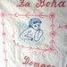 vintage embroidered cloth wedding banner