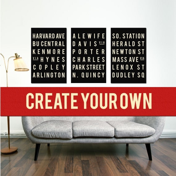 Personalized Art Poster. Art Print. Wedding Gift. Nursery Art. Typography  Poster. Quote Print.  Black and White. Set of 3