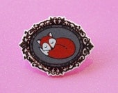 Sleeping Fox Pin