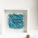 Fish sculptural wall art, ceramic tile, nautical, modern, nature inspired home decor, white and blue wall hanging by karoArt, Ireland
