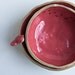 25% OFF SECONDS SALE, 'tweet bowls',ceramic nesting bowls, set of two, rustic red pottery, quirky cat bowl, bird bath, by karoArt ceramics