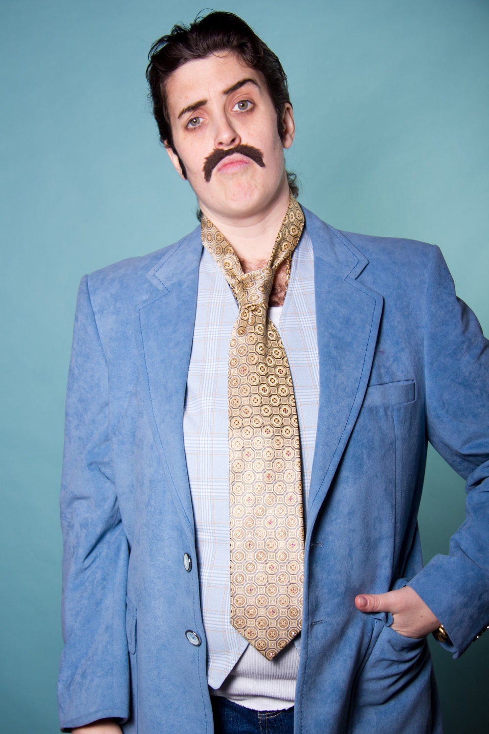 The Golden Bubbly Tie: Gold And Silver Necktie With Swarovski Rhinestones