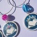 Claddagh Friendship Irish Scottish Wine Charms-Set of 6