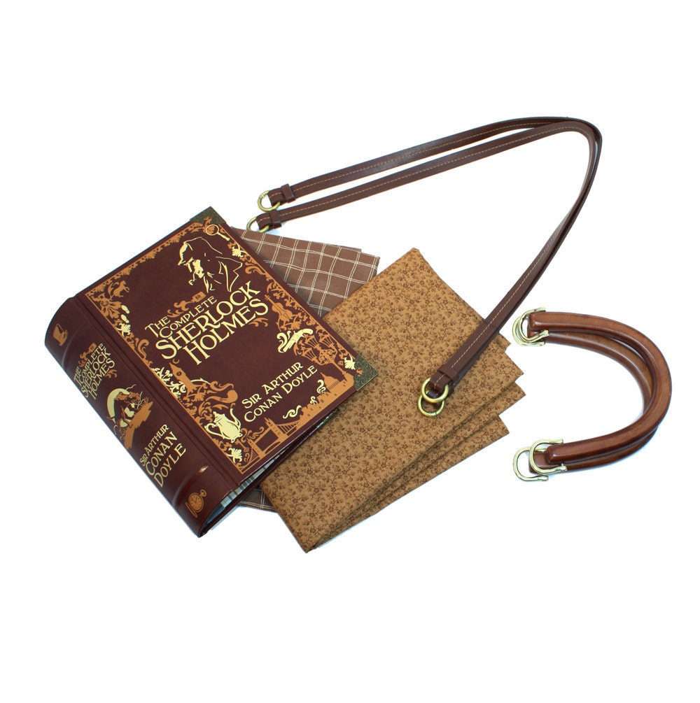 Sherlock Holmes Book Purse - Made to order - Decadence Altered Book Bookpurse Handbag