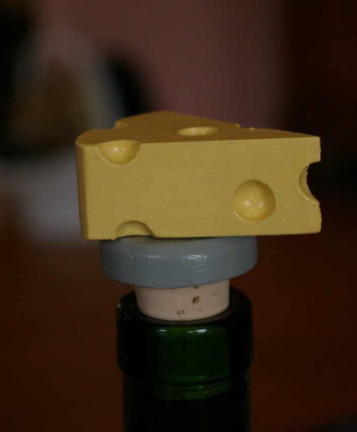 Swiss Cheese Wine Stopper